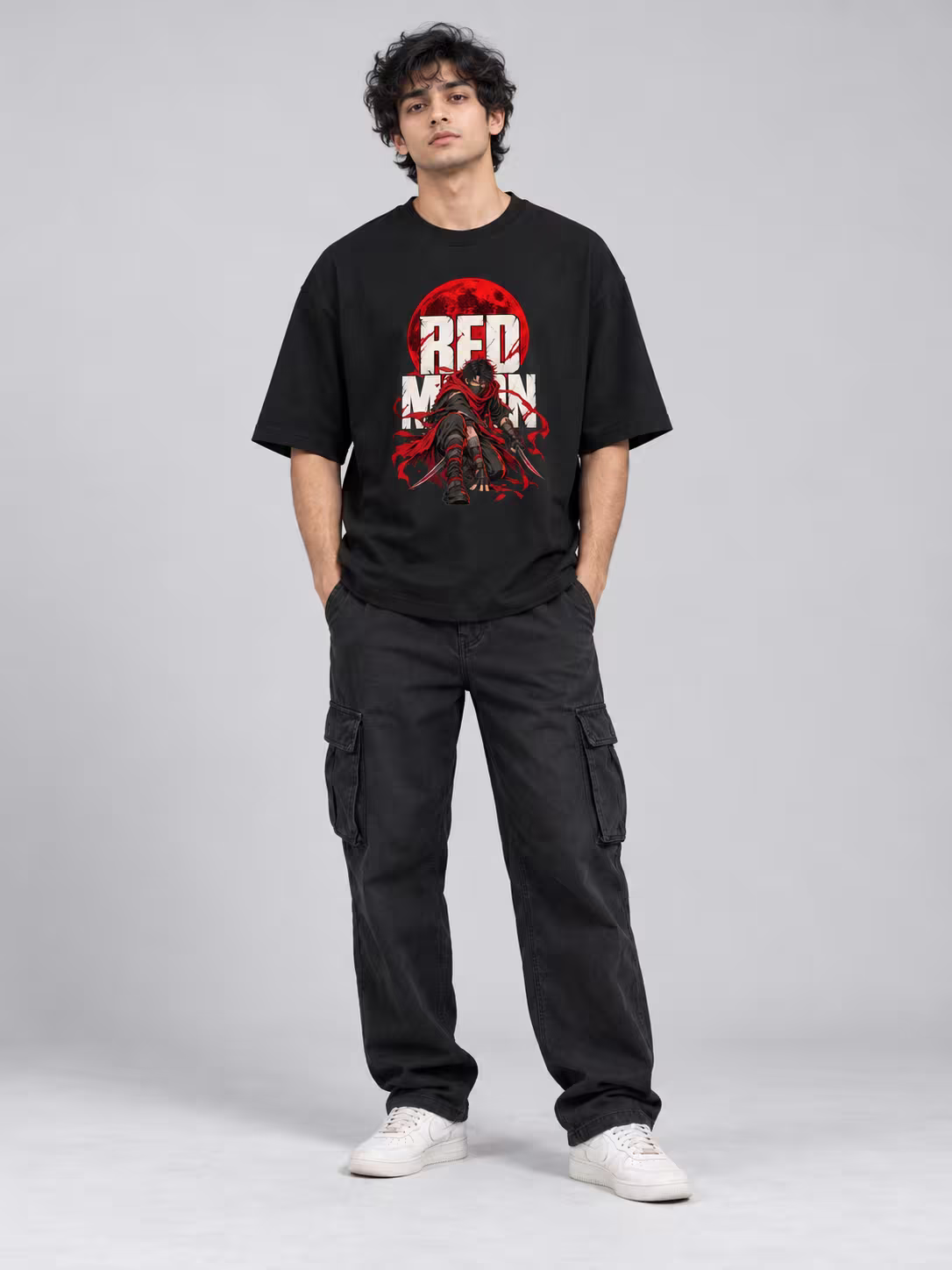 Red Moon Unisex Oversized T-Shirt