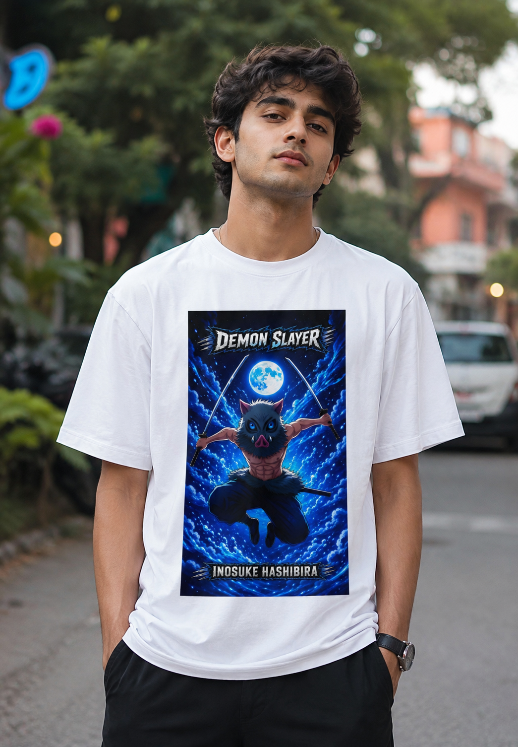 Inosuke Hashibira Unisex Oversized T-Shirt