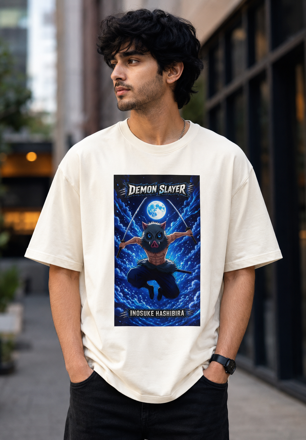 Inosuke Hashibira Unisex Oversized T-Shirt