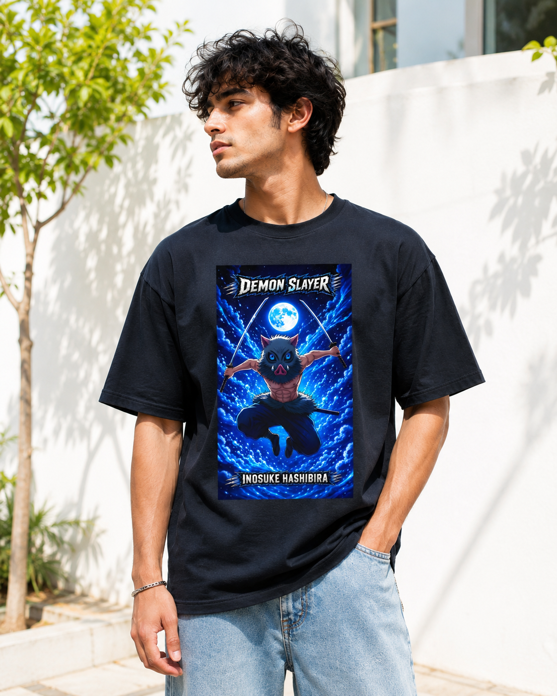 Inosuke Hashibira Unisex Oversized T-Shirt