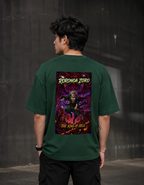 Roronoa Zoro King of Hell oversized green t-shirt back print - One Piece anime streetwear by Zojo