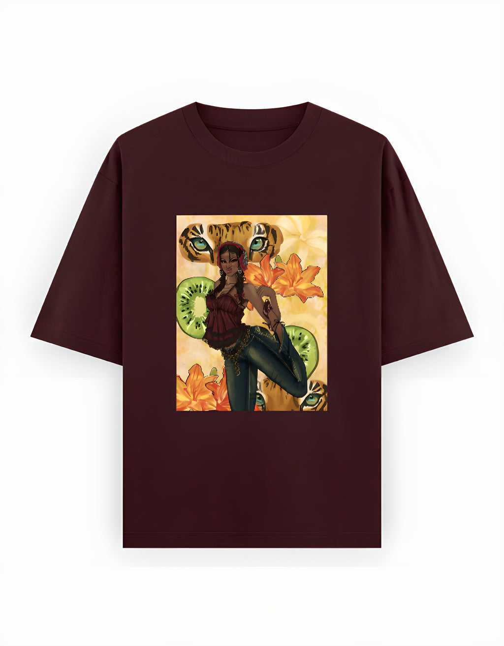 Tiger Girl Unisex Oversized T-Shirt