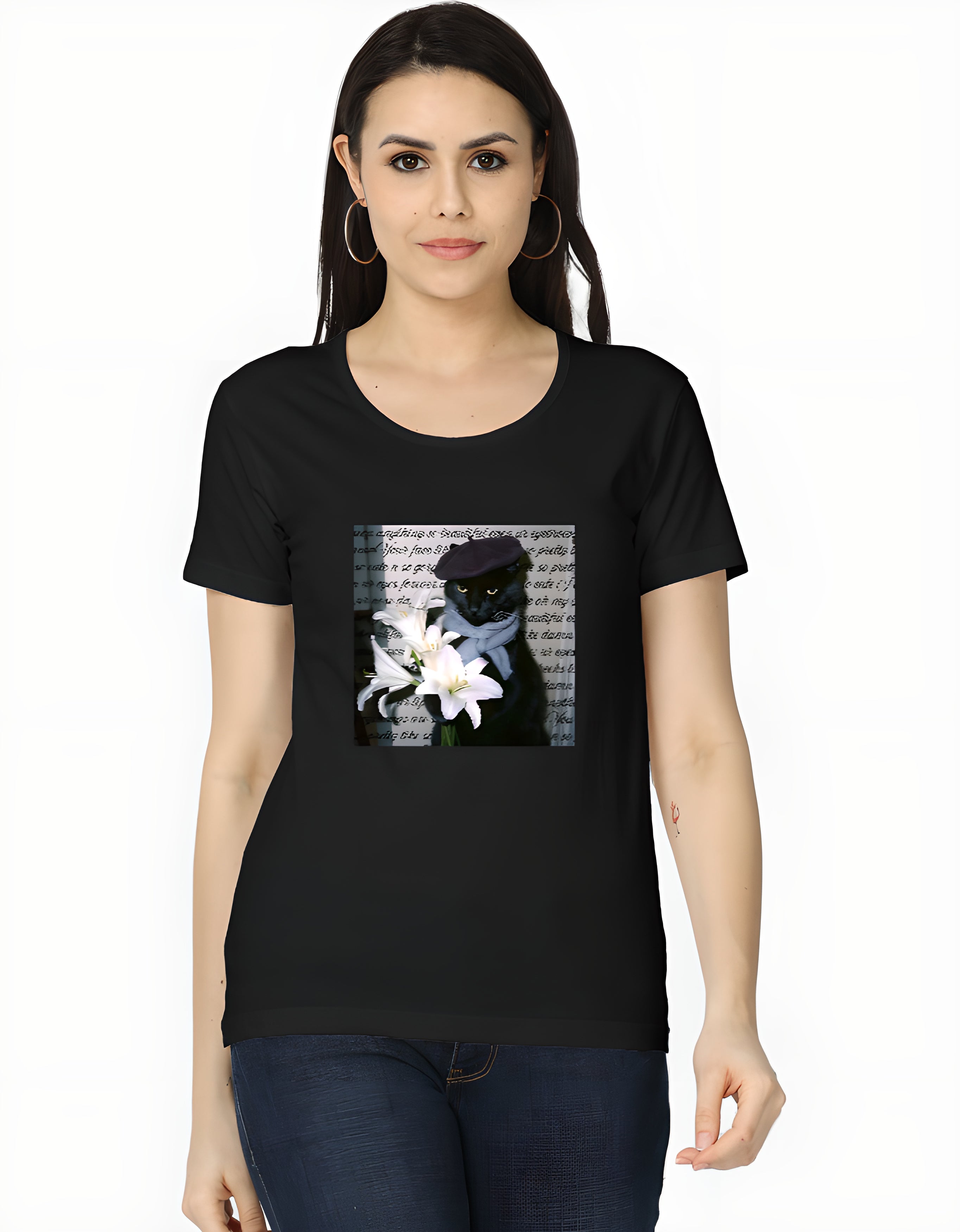 Flower Cat Women's T-Shirt