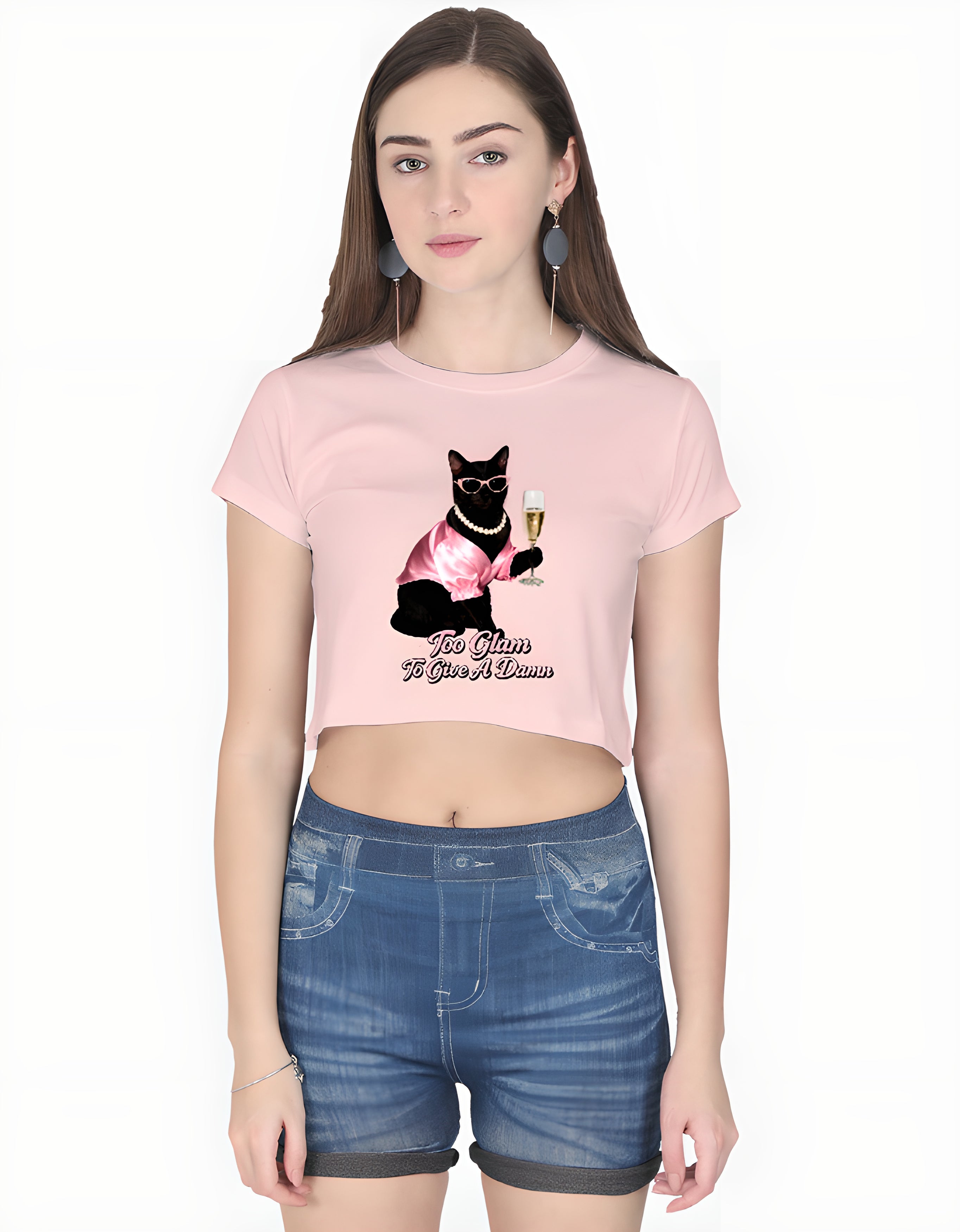 Party Cat Crop Top
