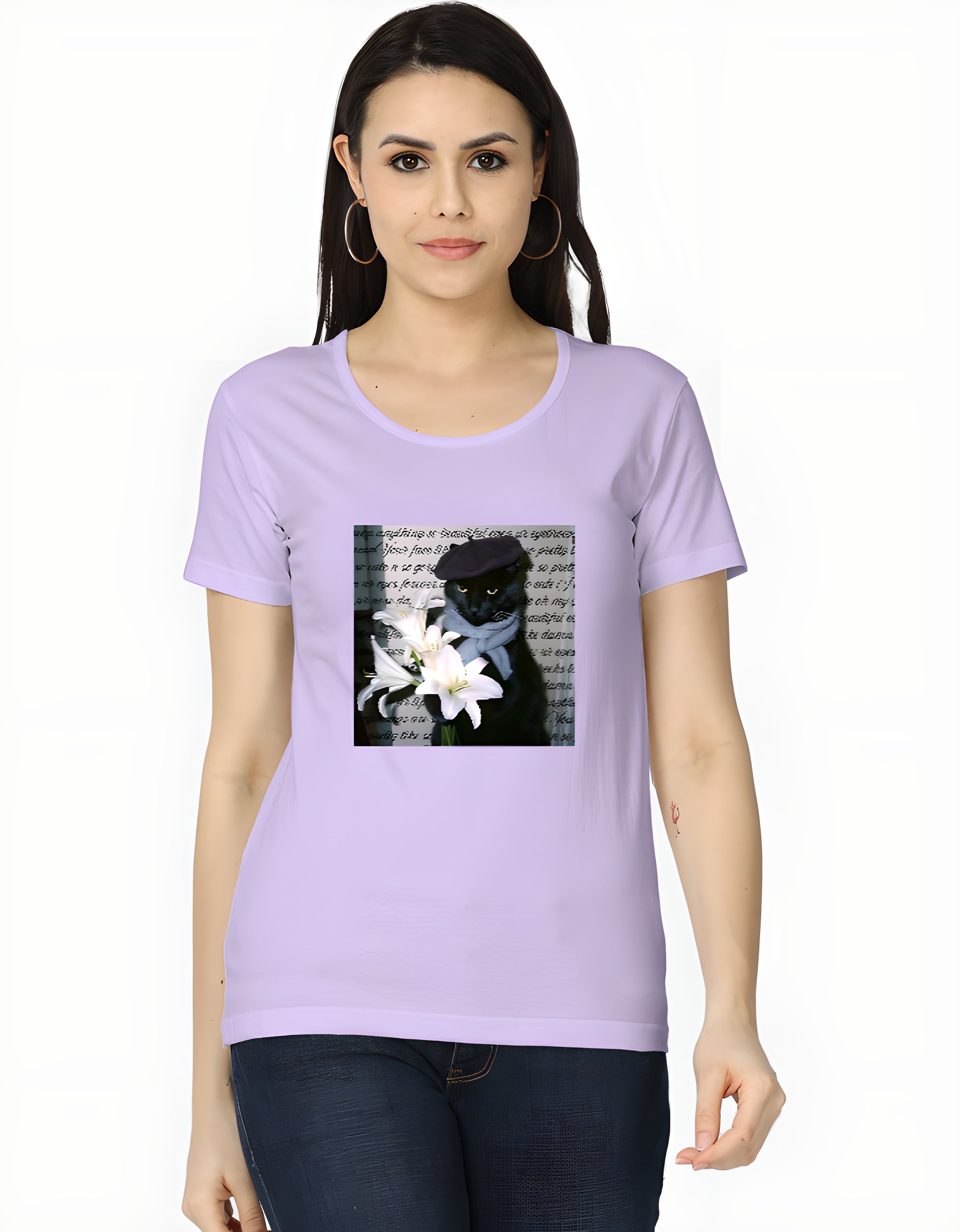 Flower Cat Women's T-Shirt