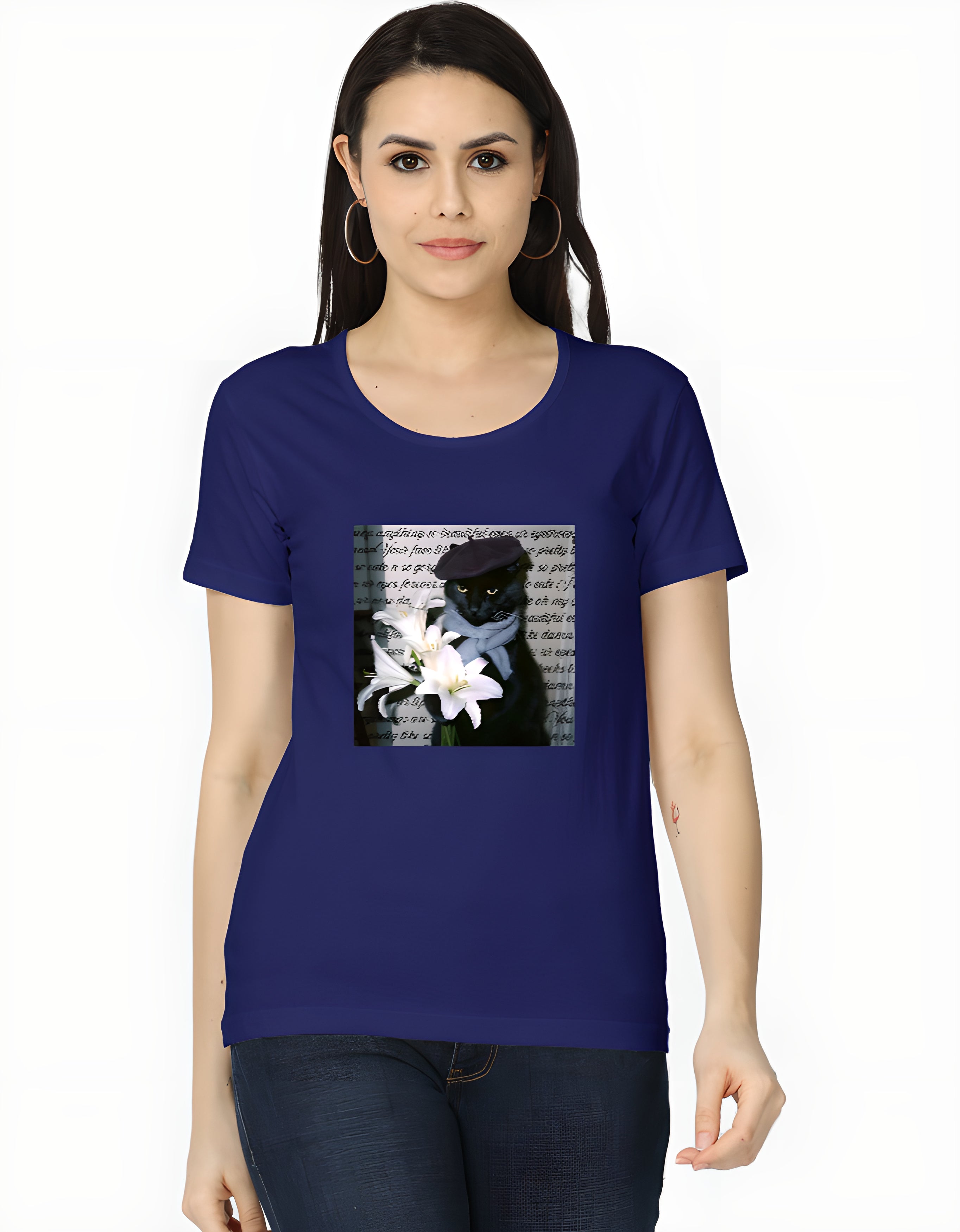 Flower Cat Women's T-Shirt