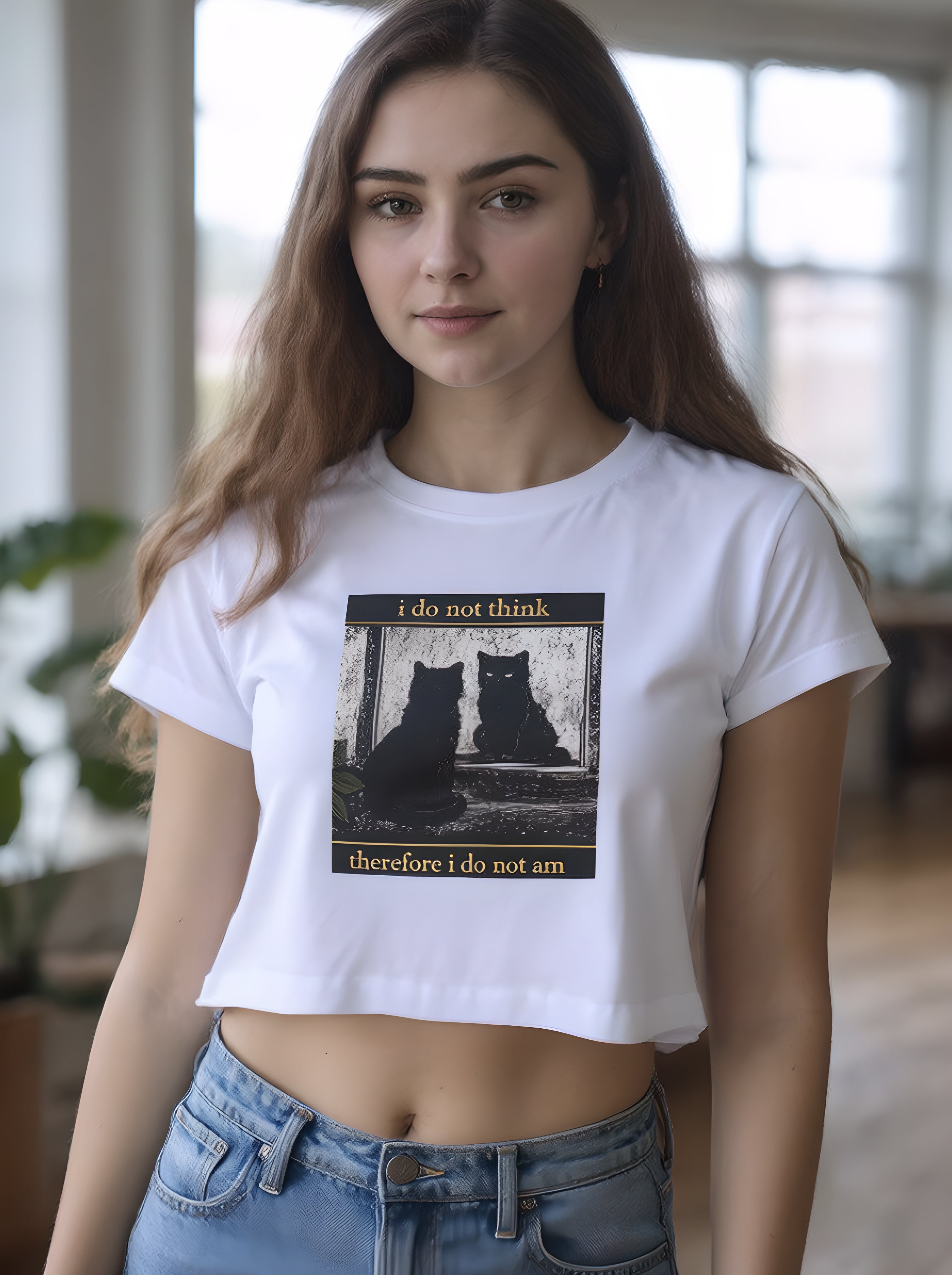 I do not think Cat Crop Top