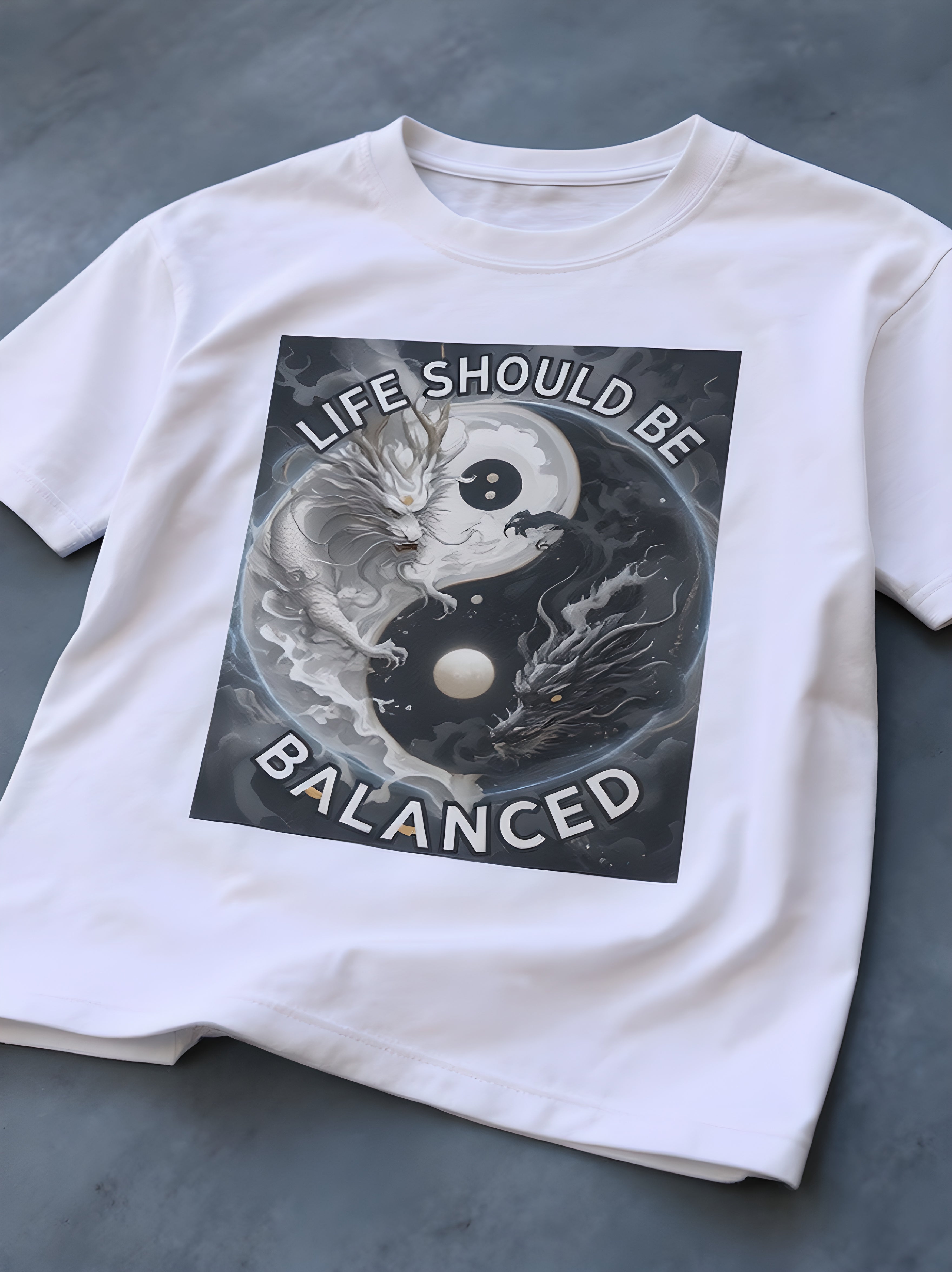 Yin Yang Dragon T-Shirt