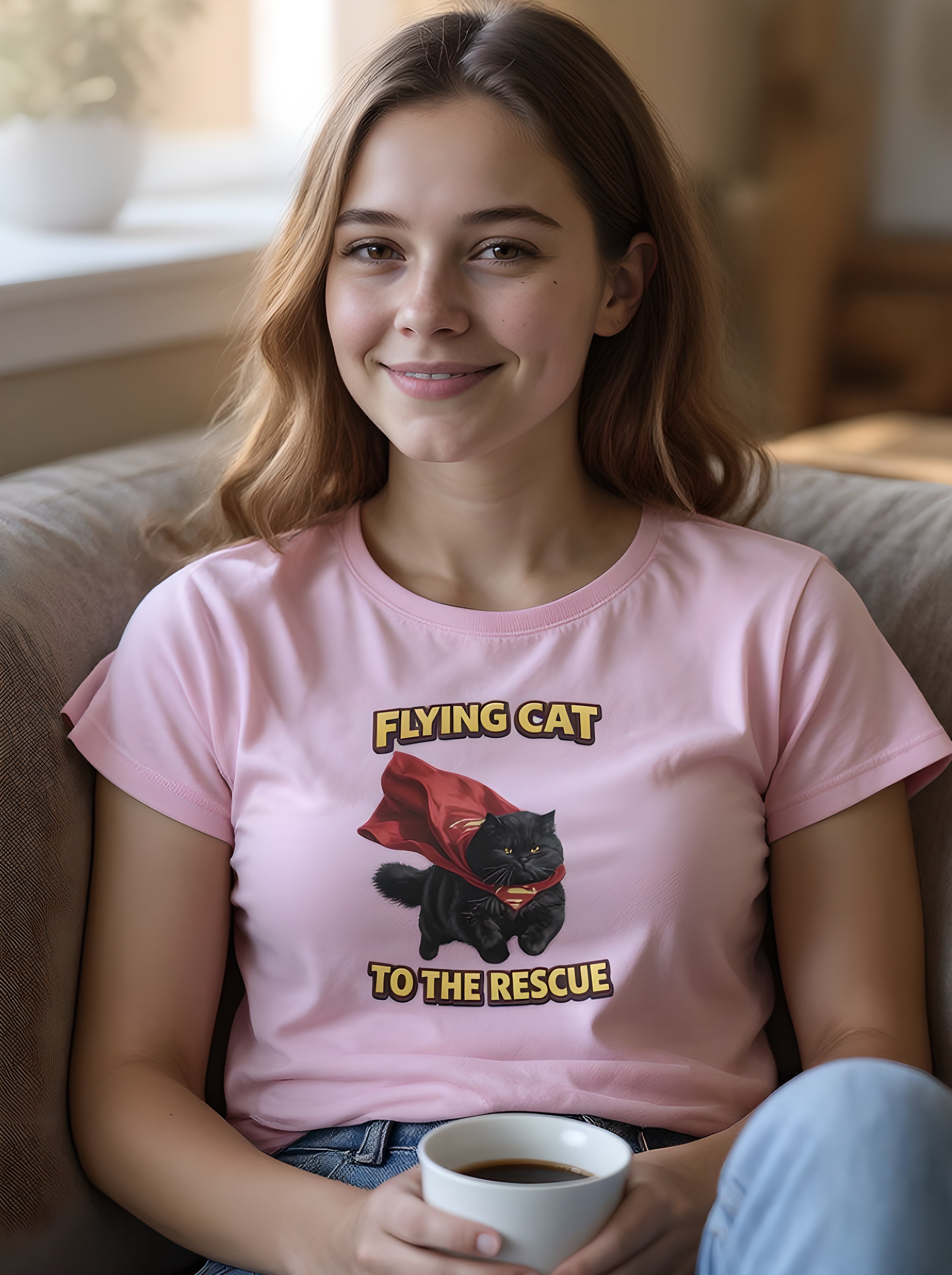 Flying Cat Baby Tee