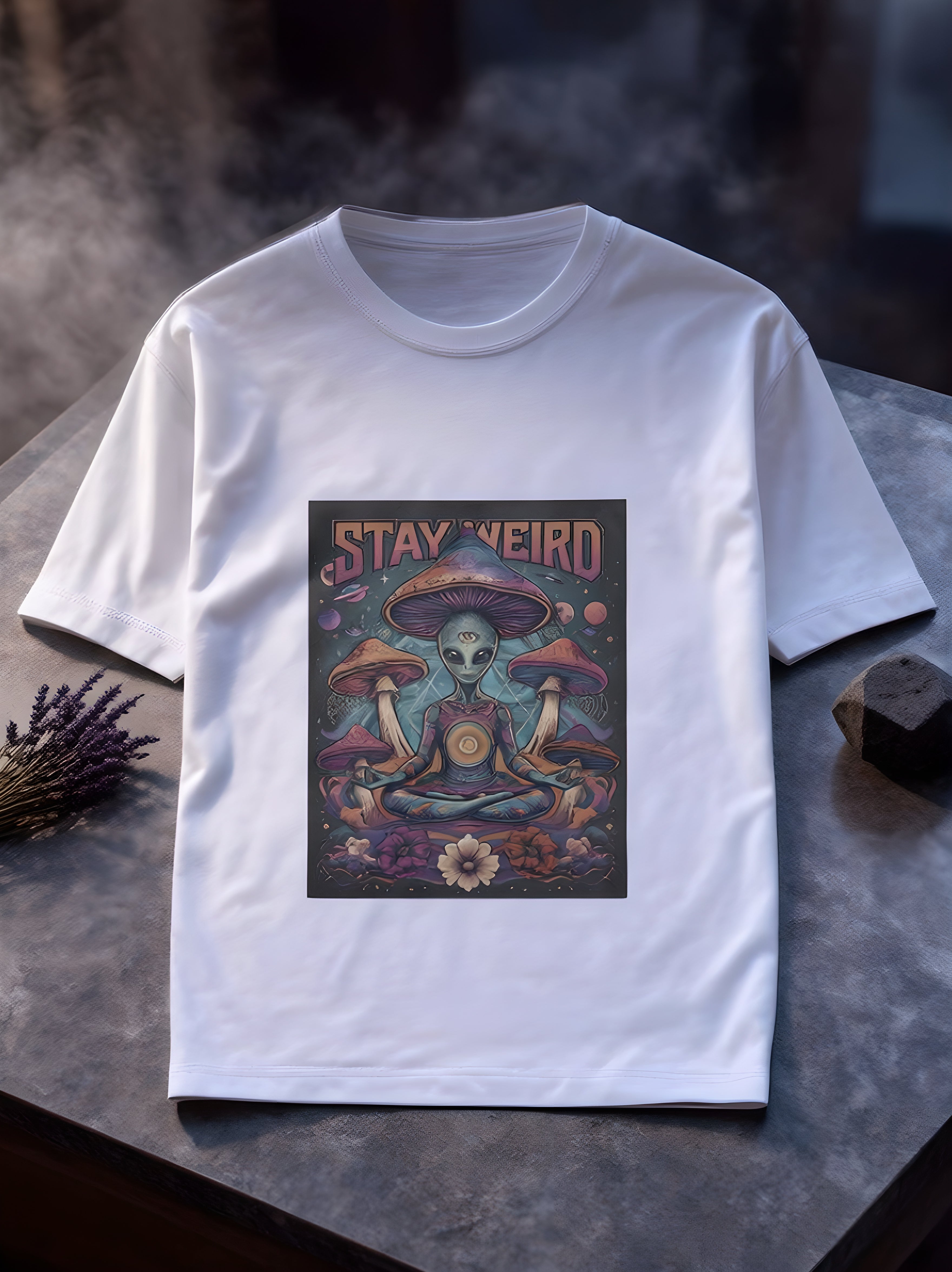 Stay Weird Psychedelic Alien T-Shirt