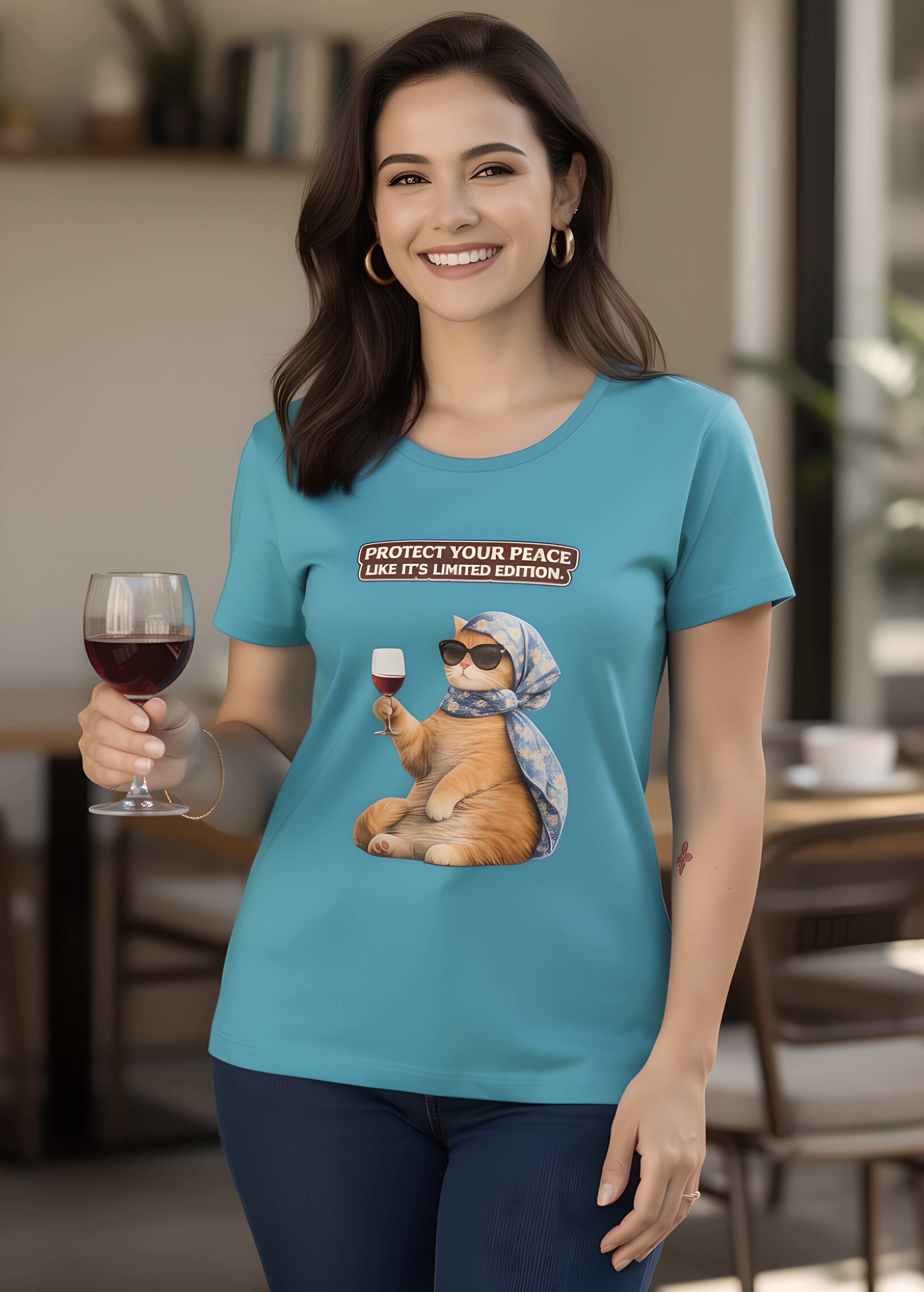 Protect Your Peace Cat Women's T-Shirt