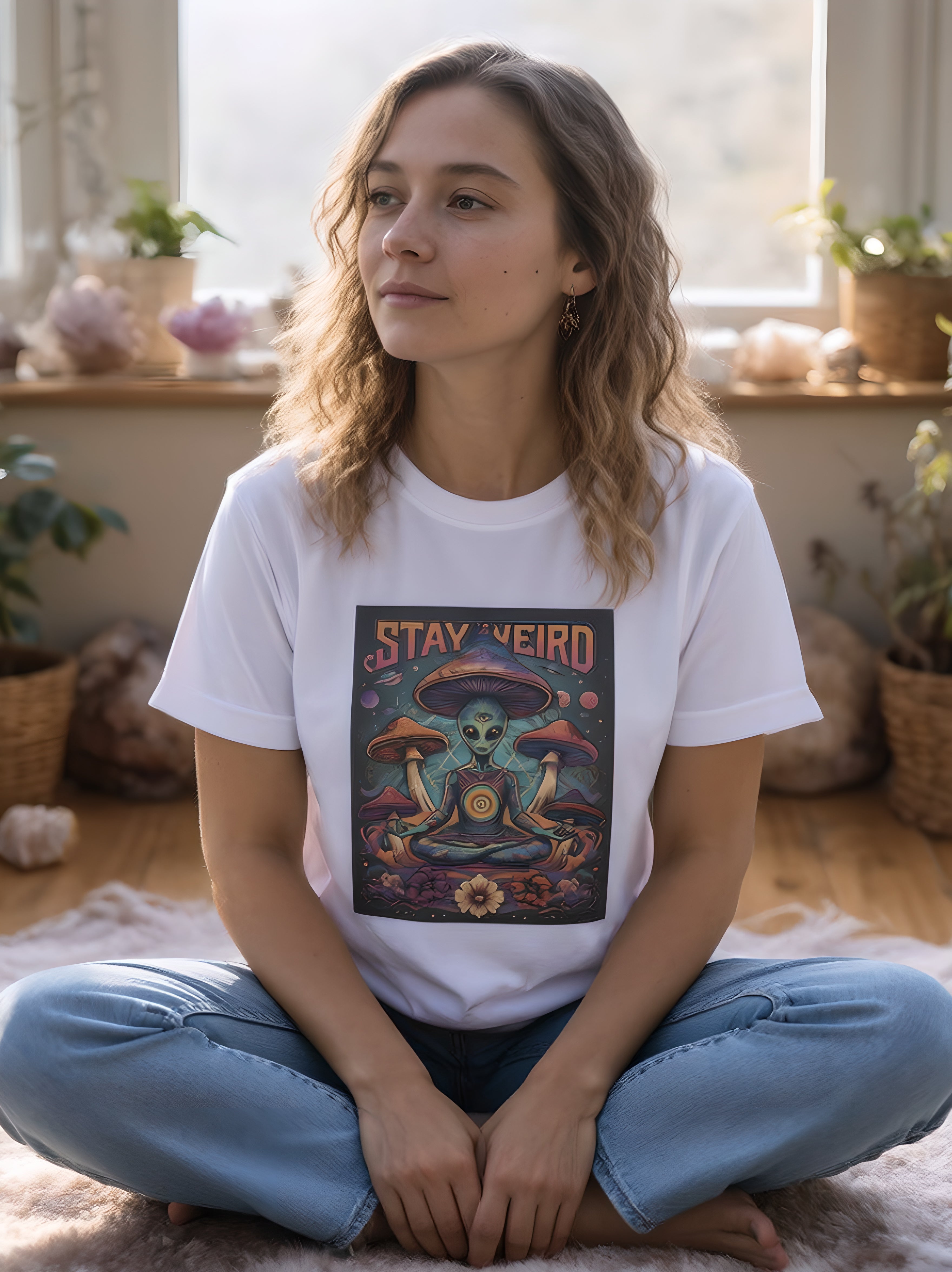 Stay Weird Psychedelic Alien T-Shirt