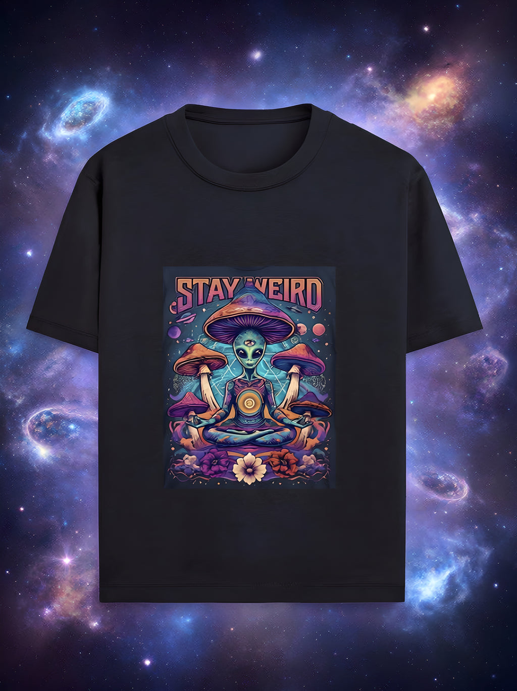 Stay Weird Psychedelic Alien T-Shirt