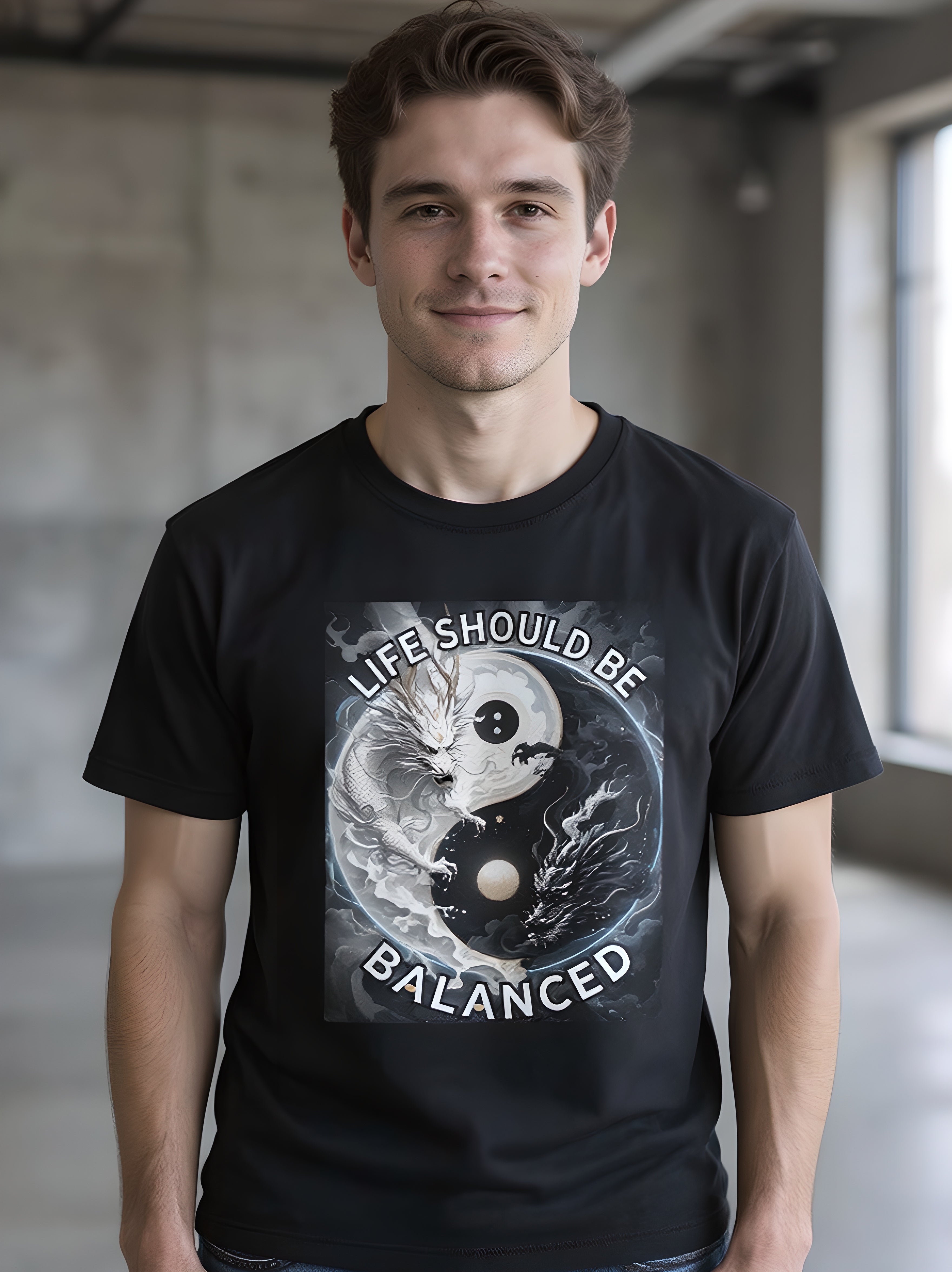 Yin Yang Dragon T-Shirt