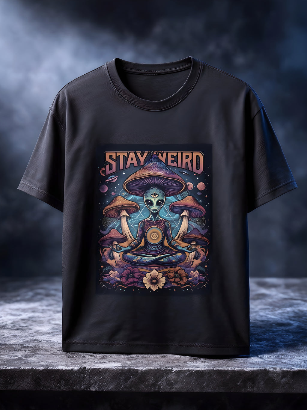 Stay Weird Psychedelic Alien T-Shirt