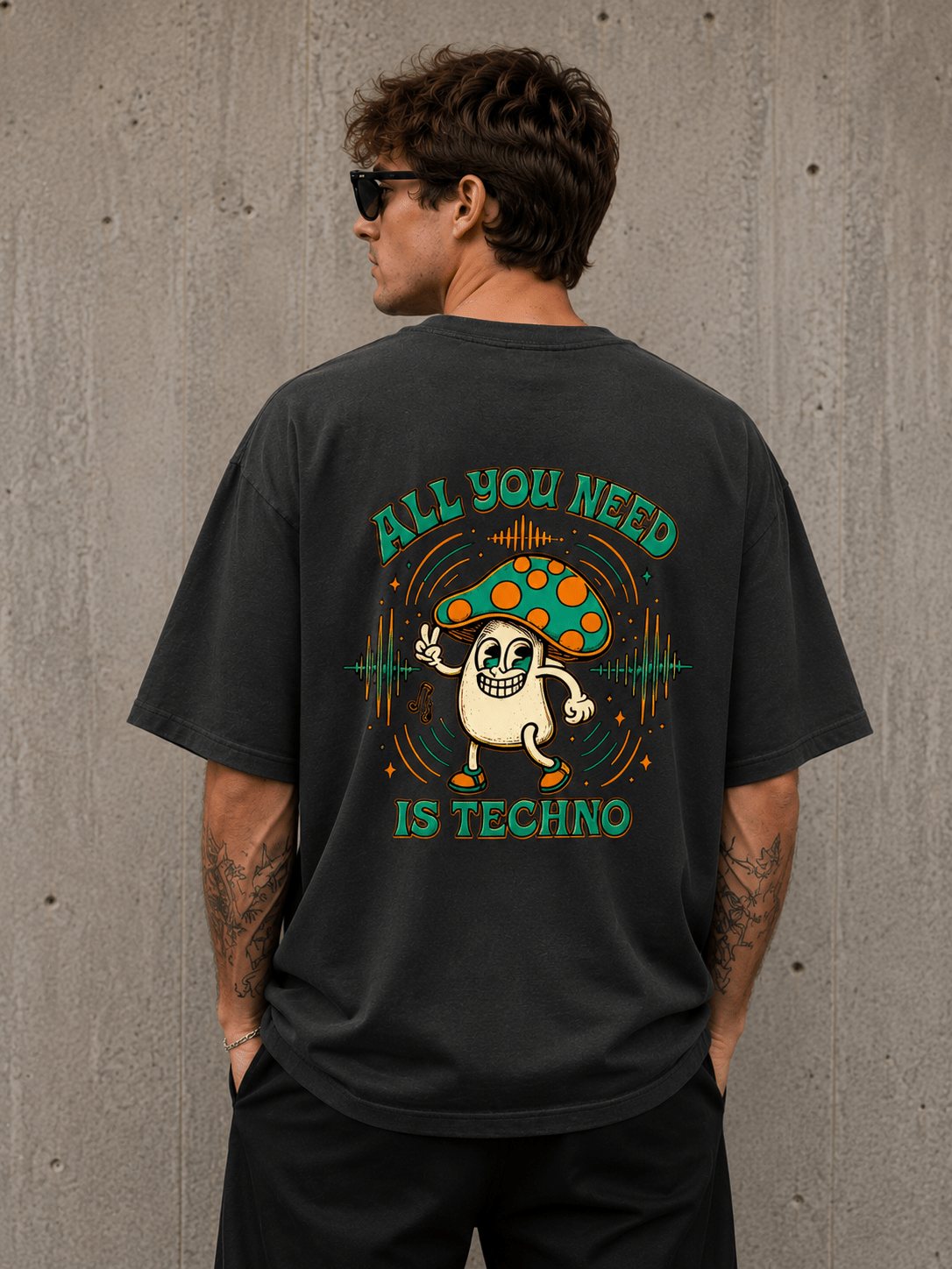 All You Need is Techno Oversized T-Shirt - v-9hCj3iCCaVZW0s8ONR8rubTRrwPe93Se - Zojo