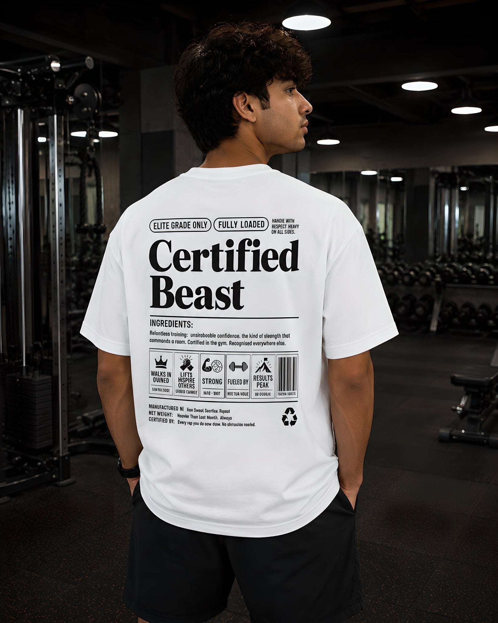 Certified Beast White T-Shirt - v-9hCj3iCCaVZW0s8GNBEgubTRrgLX9HqY - Zojo