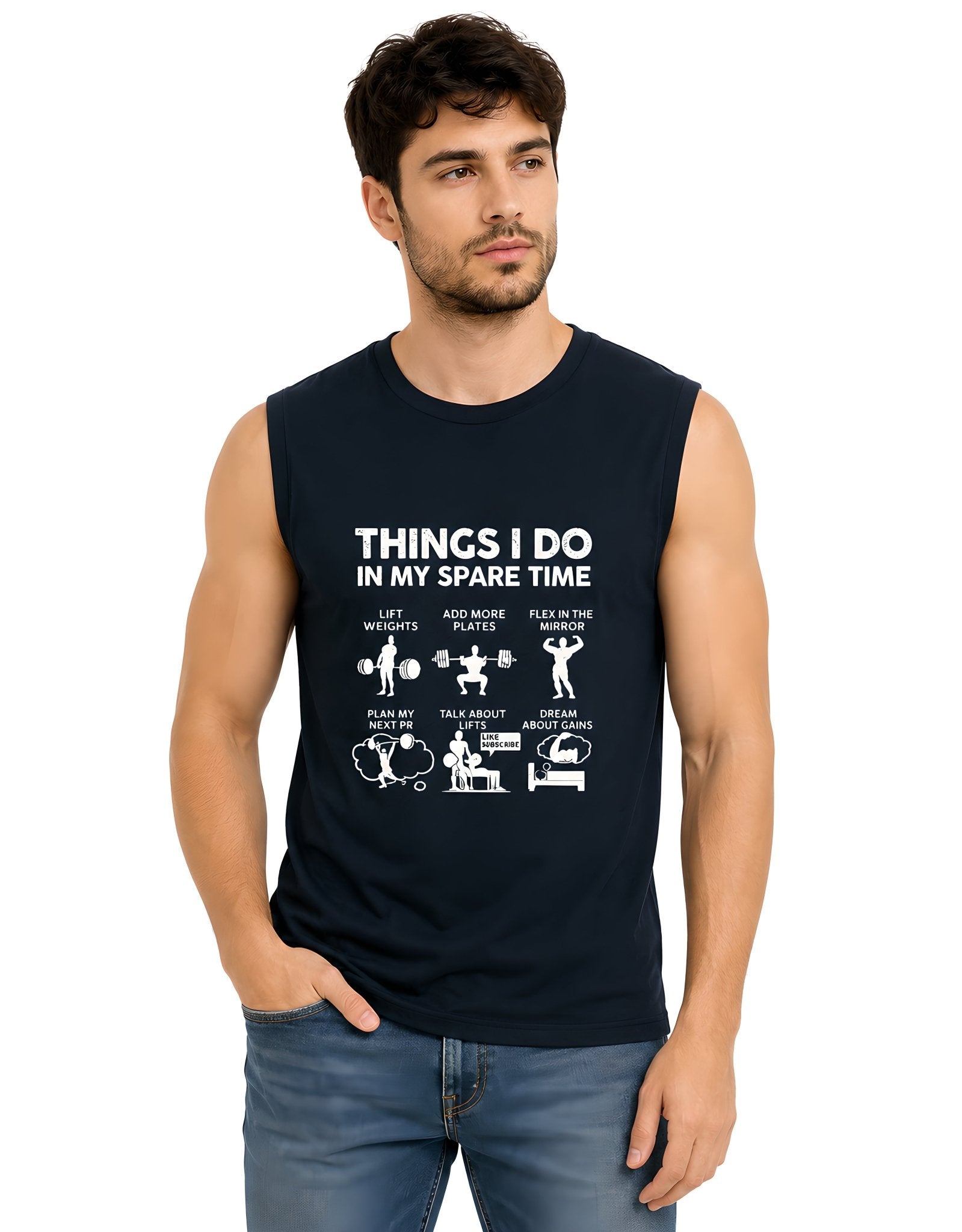 Things I Do In Spare Time Gym T-Shirt - v-9hCj3iCCaVZW0s8KNxQtubTRrg_d83qe - Zojo